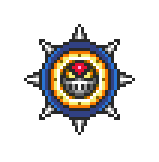 Flying spike ball