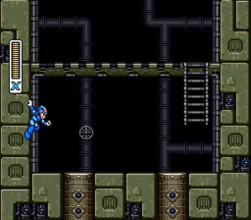 X switching weapons and firing: X's colours change with each weapon, in our own engine.