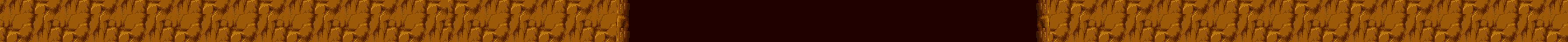 Scenery strip of Armored Armadillo: brown rock on both sides and, in the middle, a dark red stretch.