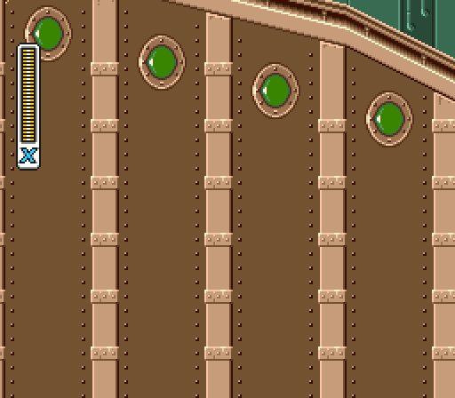 The camera goes to the bottom-left corner, a screen of only the background colour, where the bat hangs alone.