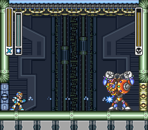 Spark Mandrill in the rematch inside Sigma's fortress, in a recording.
